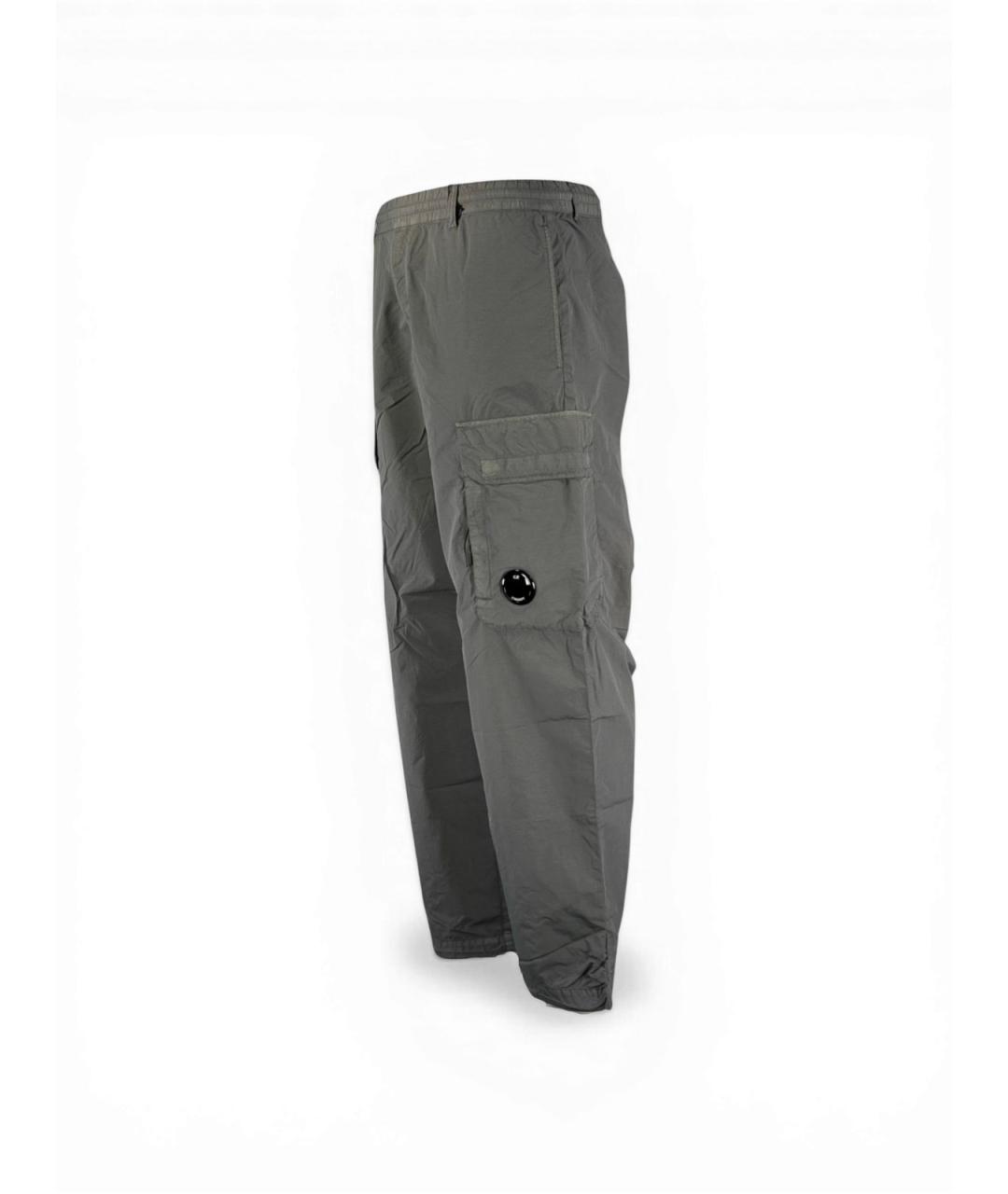 CP COMPANY Серые полиамидовые повседневные брюки, фото 3