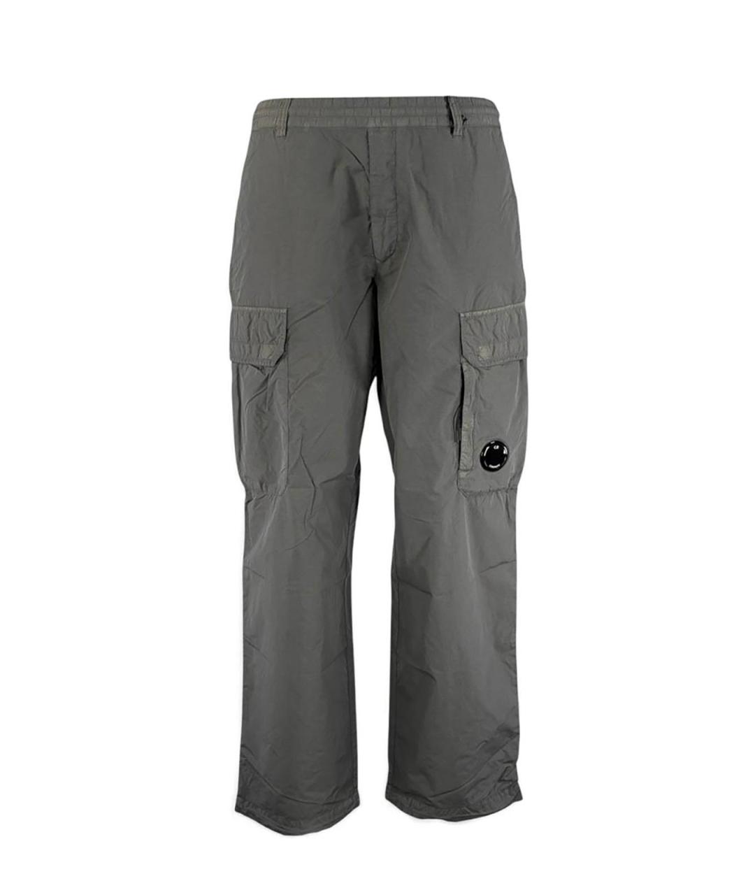 CP COMPANY Серые полиамидовые повседневные брюки, фото 1