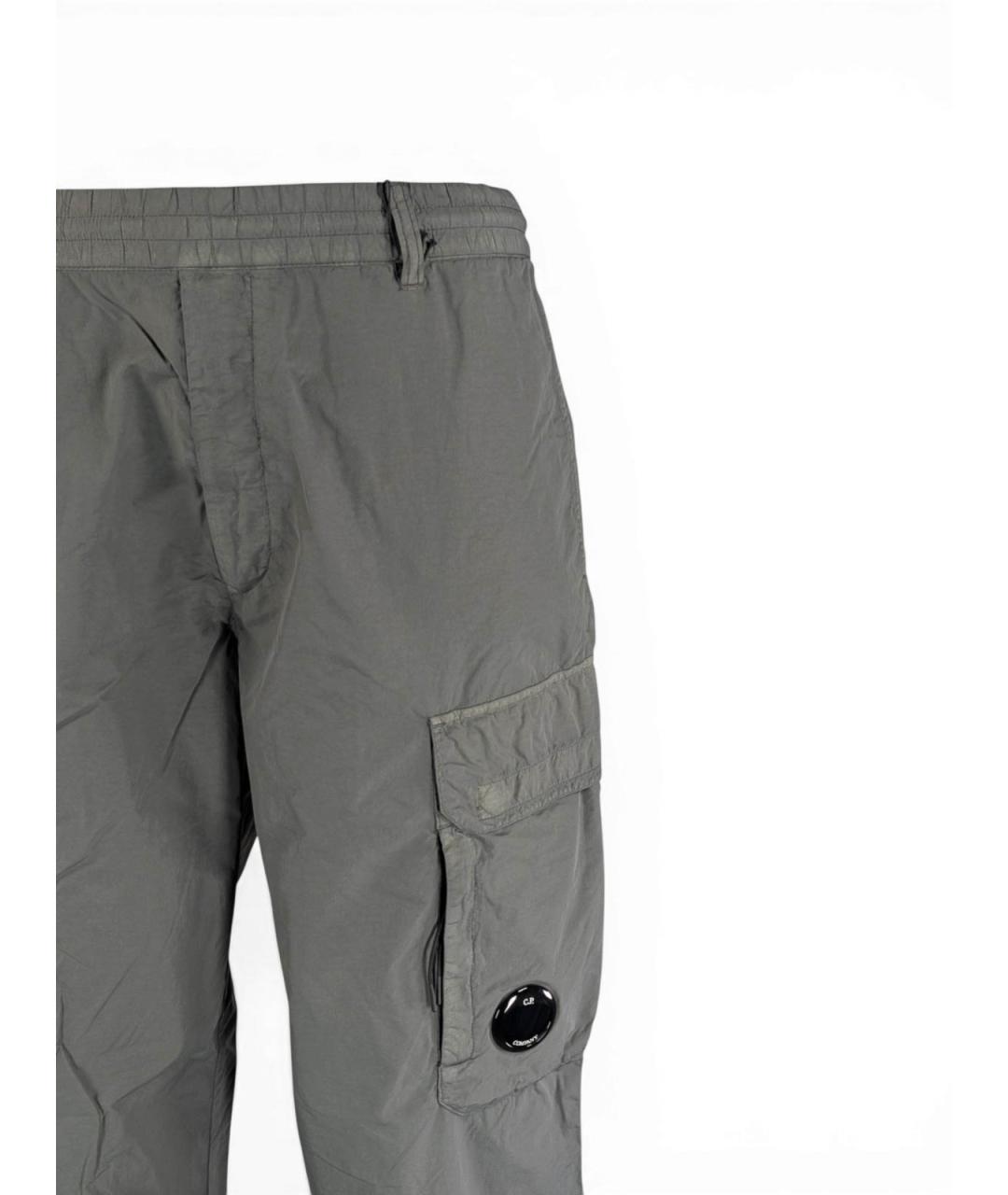 CP COMPANY Серые полиамидовые повседневные брюки, фото 2