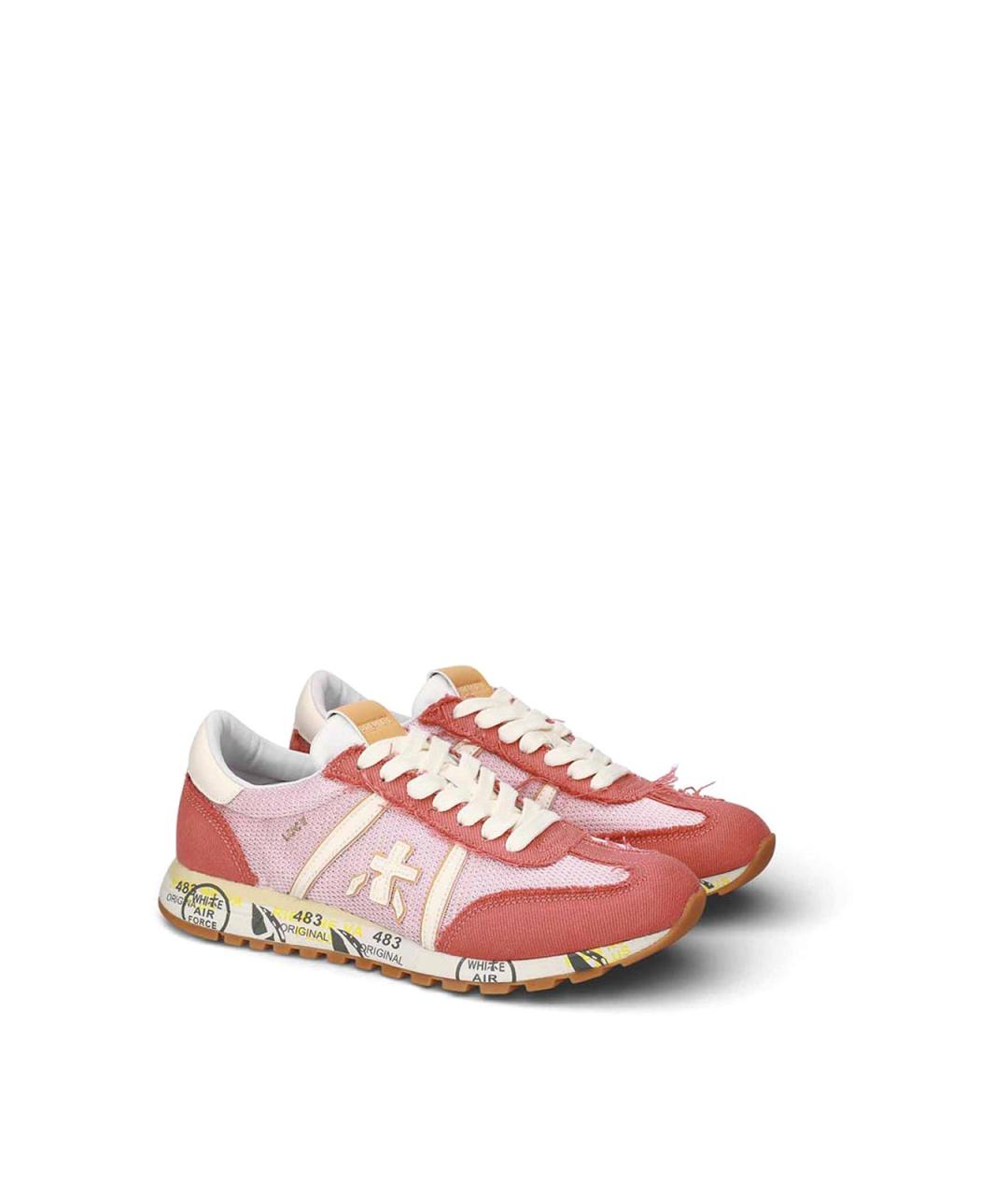 PREMIATA Розовые текстильные кроссовки, фото 4