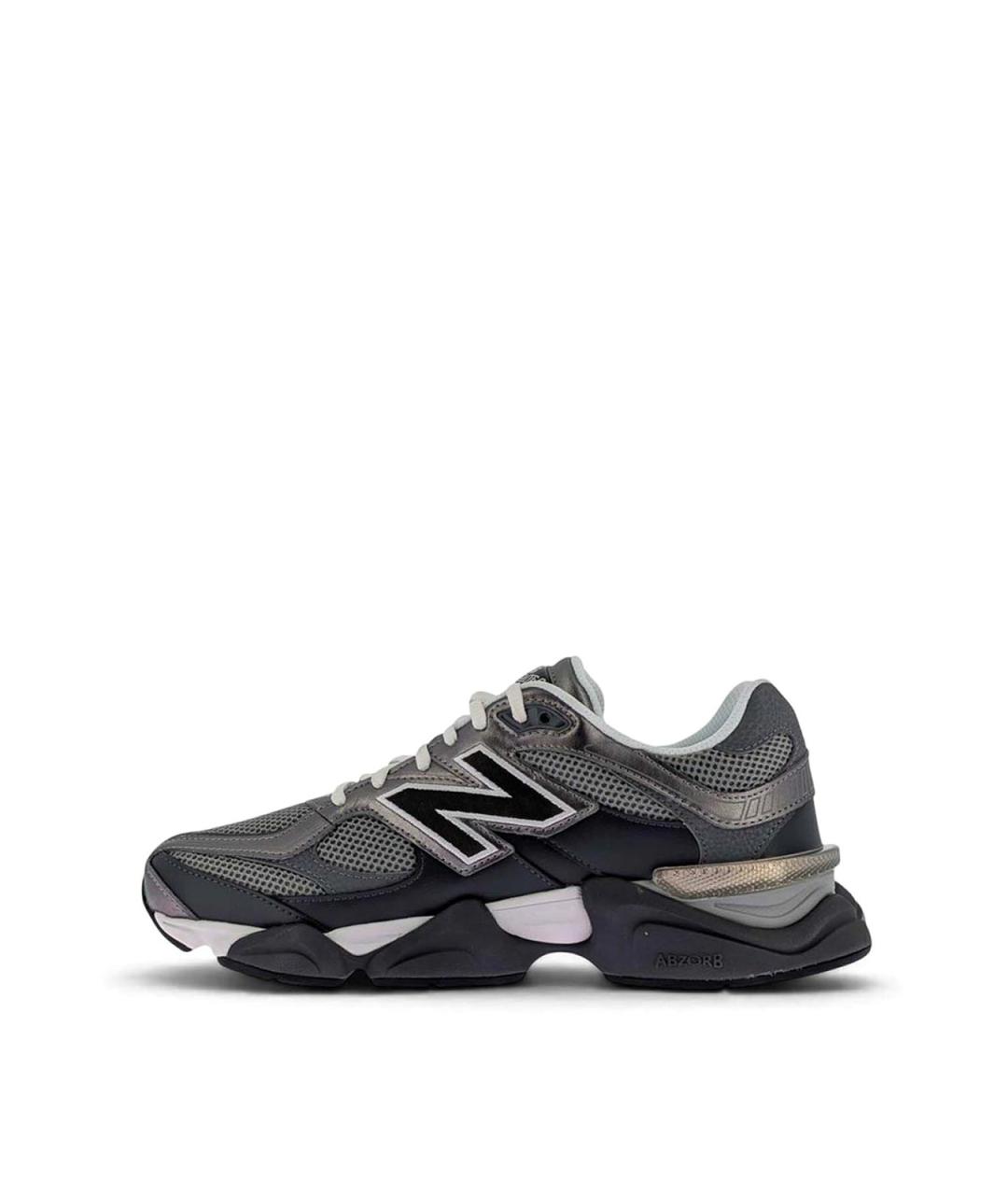 NEW BALANCE Серые замшевые низкие кроссовки / кеды, фото 2