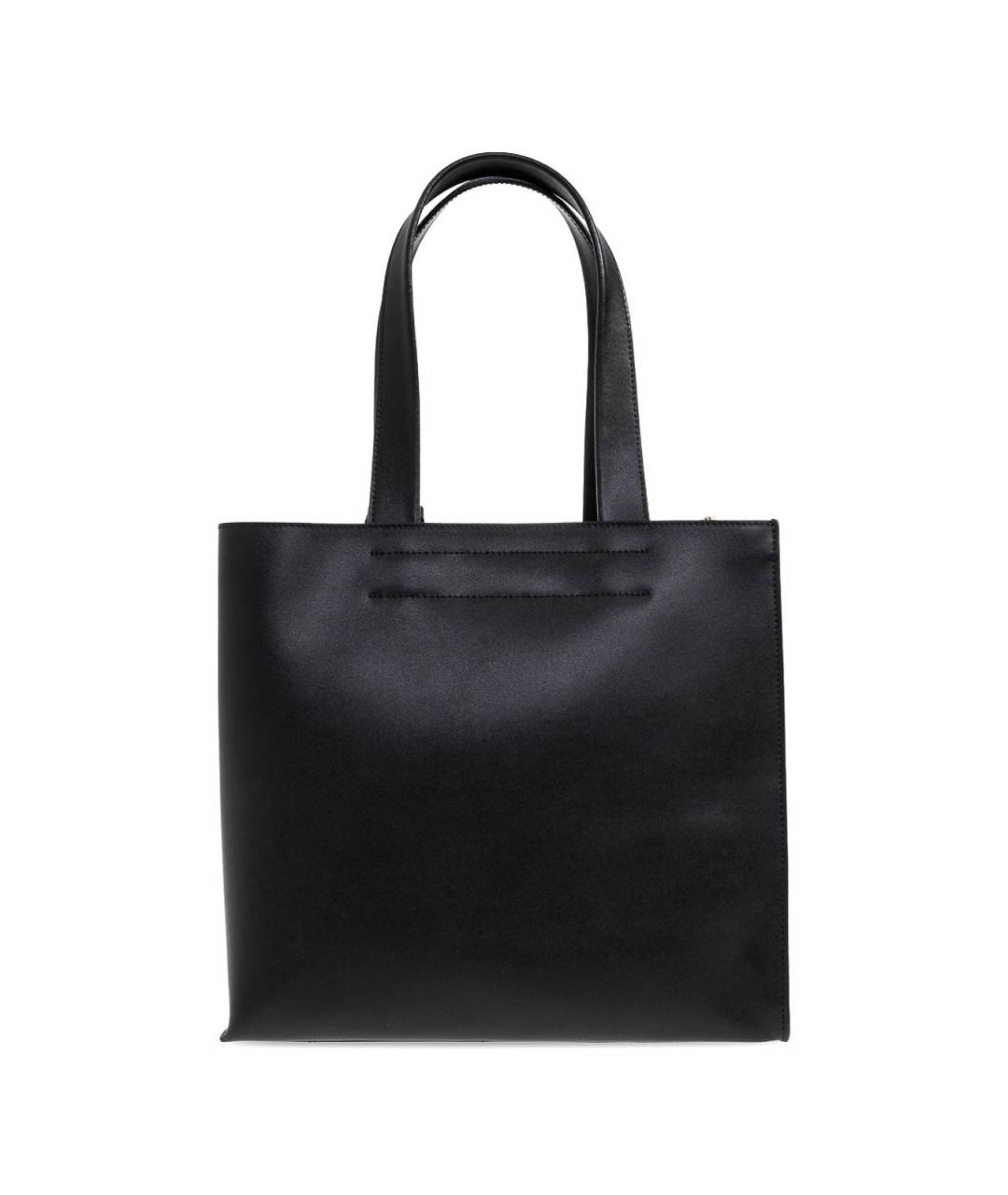 FURLA Черная кожаная сумка тоут, фото 2