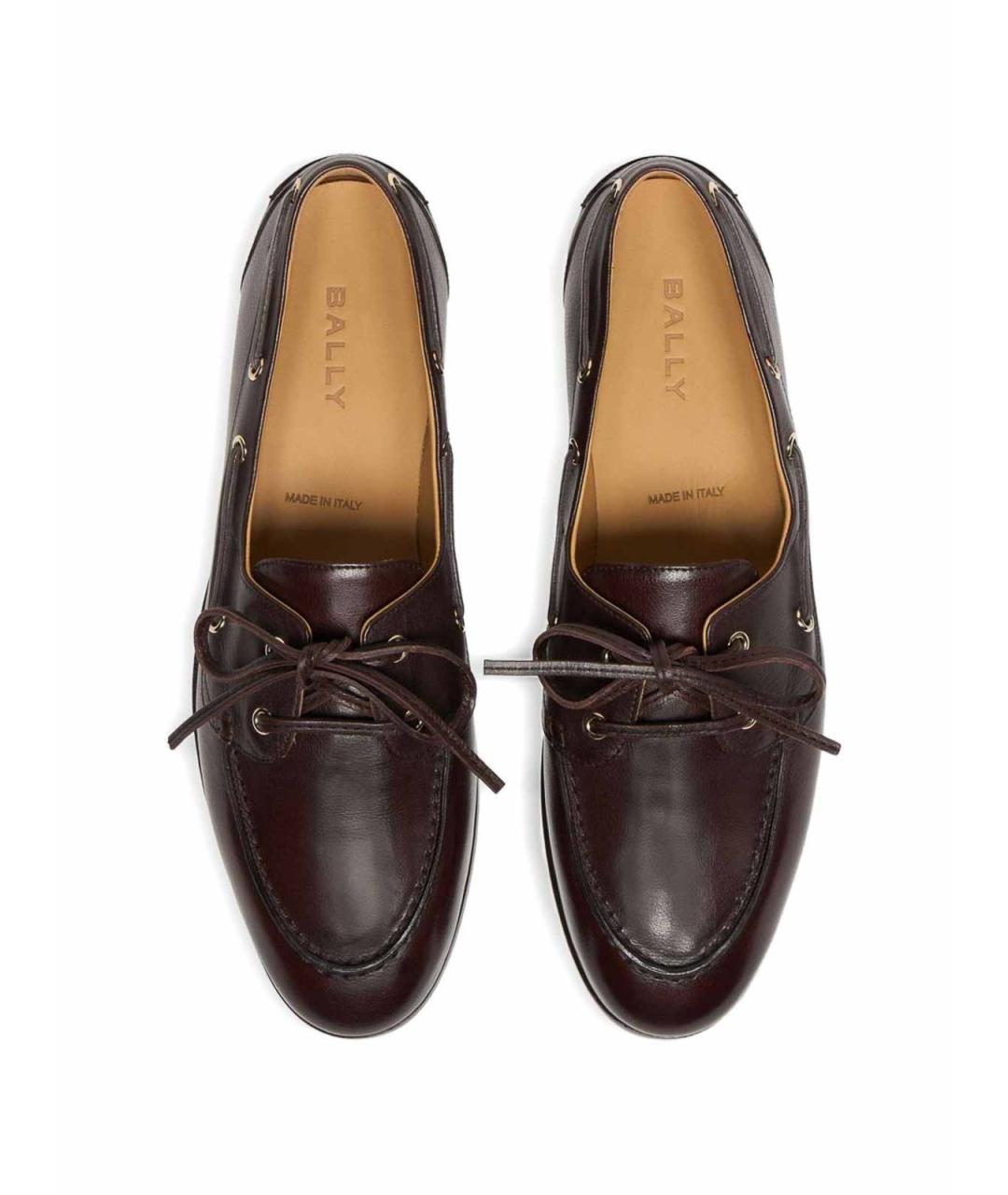 BALLY Коричневые кожаные лоферы, фото 3