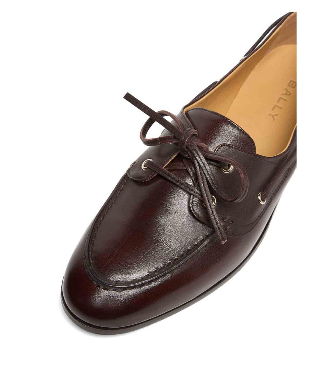 BALLY Коричневые кожаные лоферы, фото 2