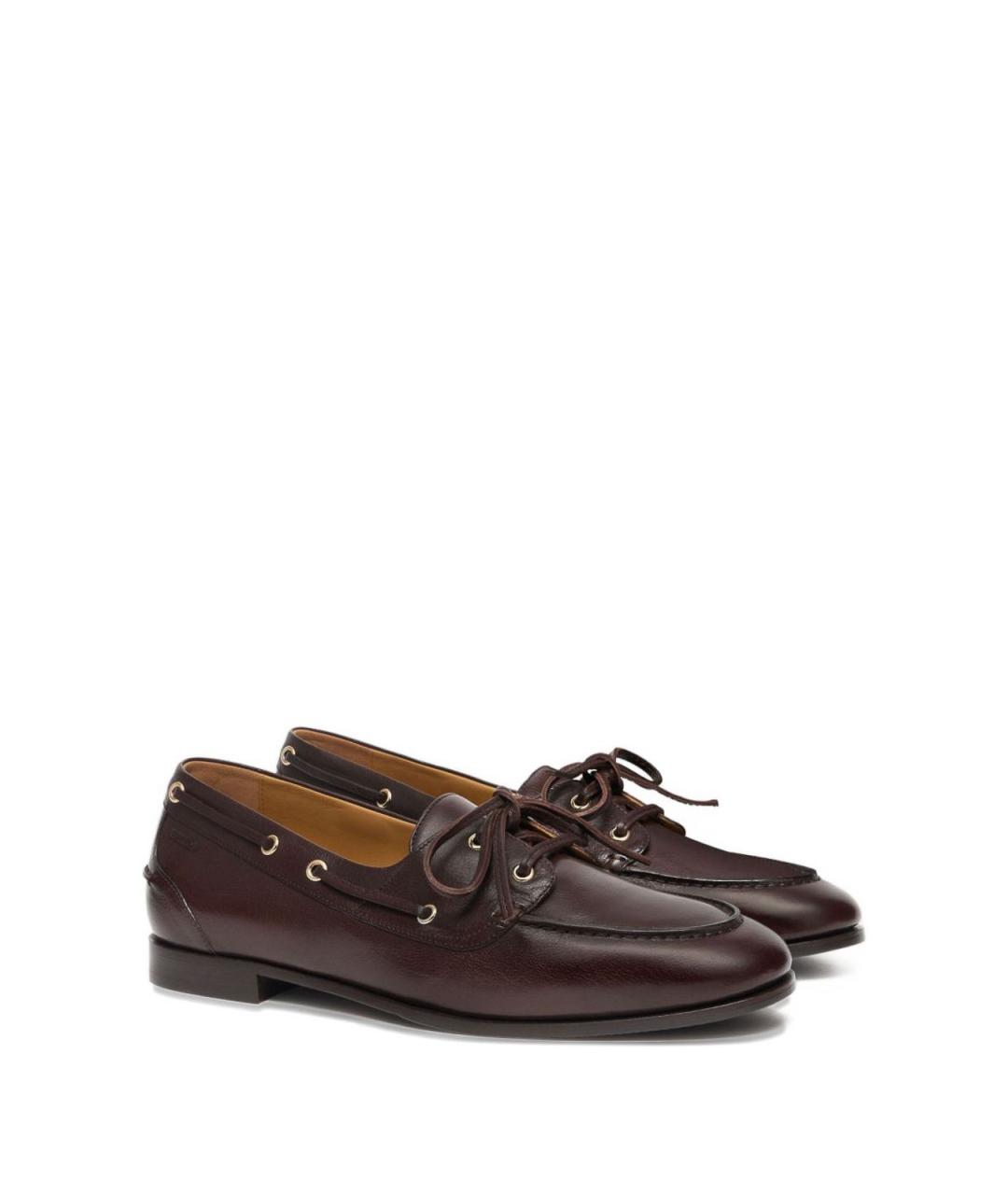 BALLY Коричневые кожаные лоферы, фото 5