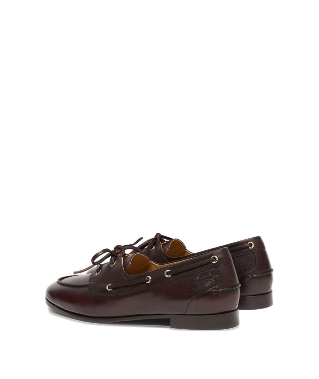 BALLY Коричневые кожаные лоферы, фото 4