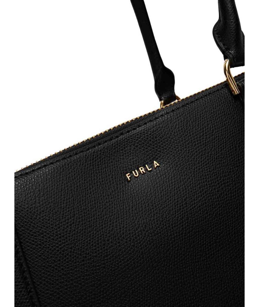 FURLA Черная кожаная сумка через плечо, фото 2