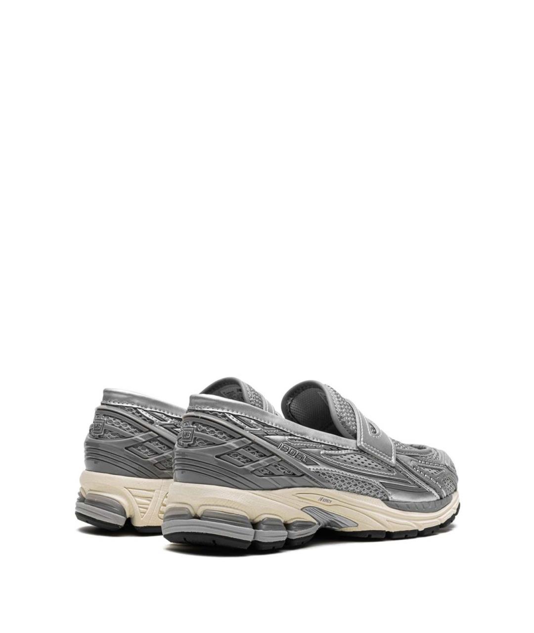 NEW BALANCE Серебряные кожаные лоферы, фото 5