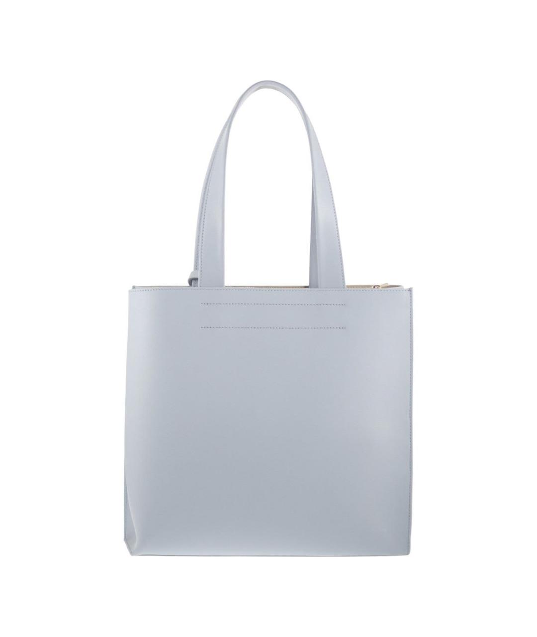 FURLA Голубая кожаная сумка тоут, фото 2