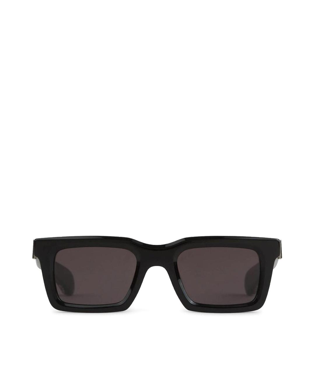 ALEXANDER MCQUEEN Черные пластиковые солнцезащитные очки, фото 1