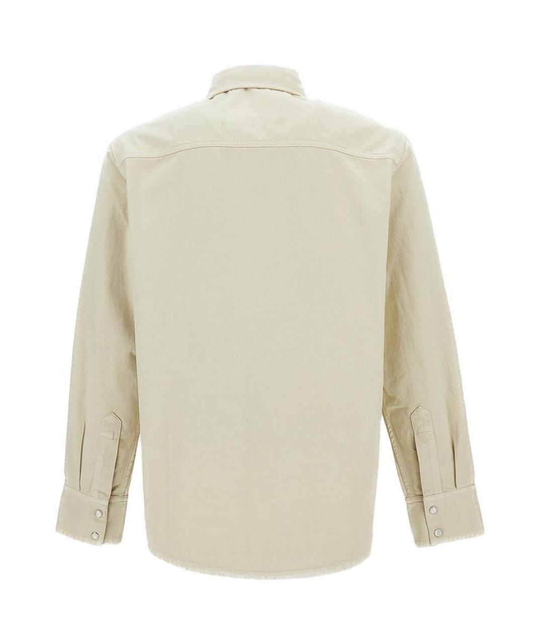 A.P.C. Бежевая хлопковая классическая рубашка, фото 2