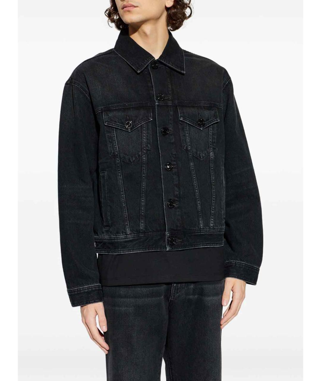 BALMAIN Черная хлопковая куртка, фото 2