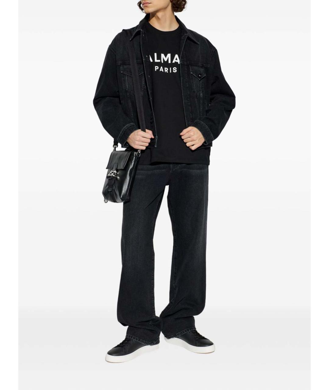 BALMAIN Черная хлопковая куртка, фото 5