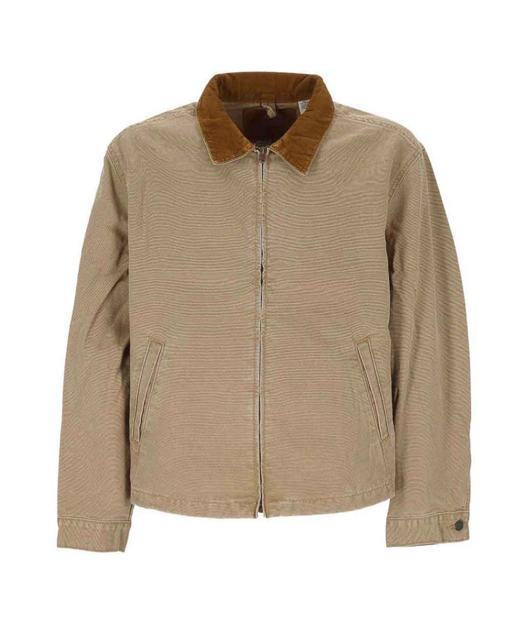 LEVI'S Бежевая хлопковая куртка, фото 1