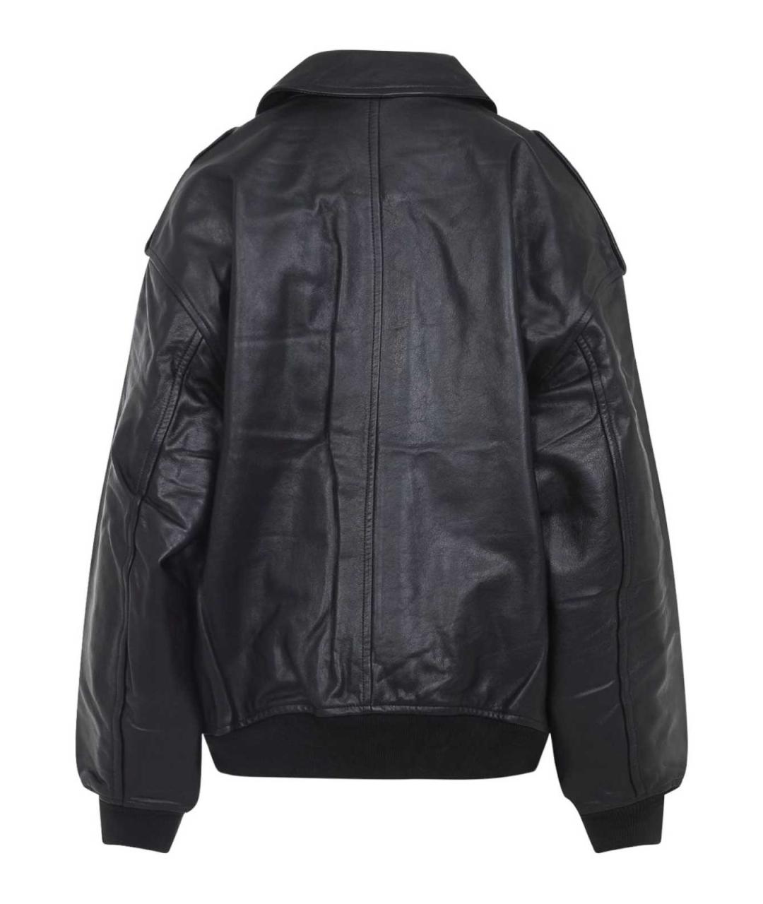 THE FRANKIE SHOP Черная кожаная куртка, фото 3