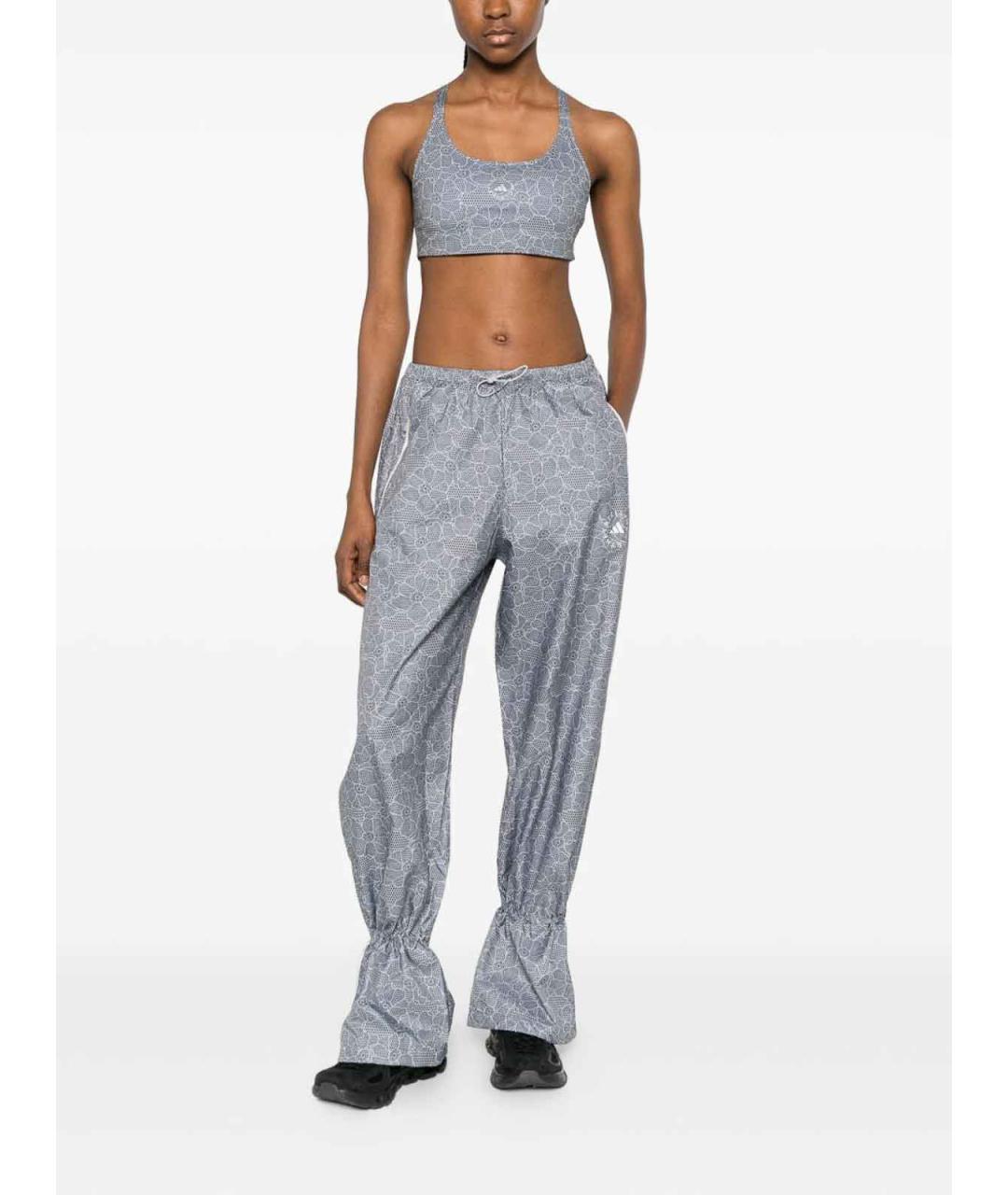 ADIDAS BY STELLA MCCARTNEY Серые полиэстеровые спортивные брюки и шорты, фото 2