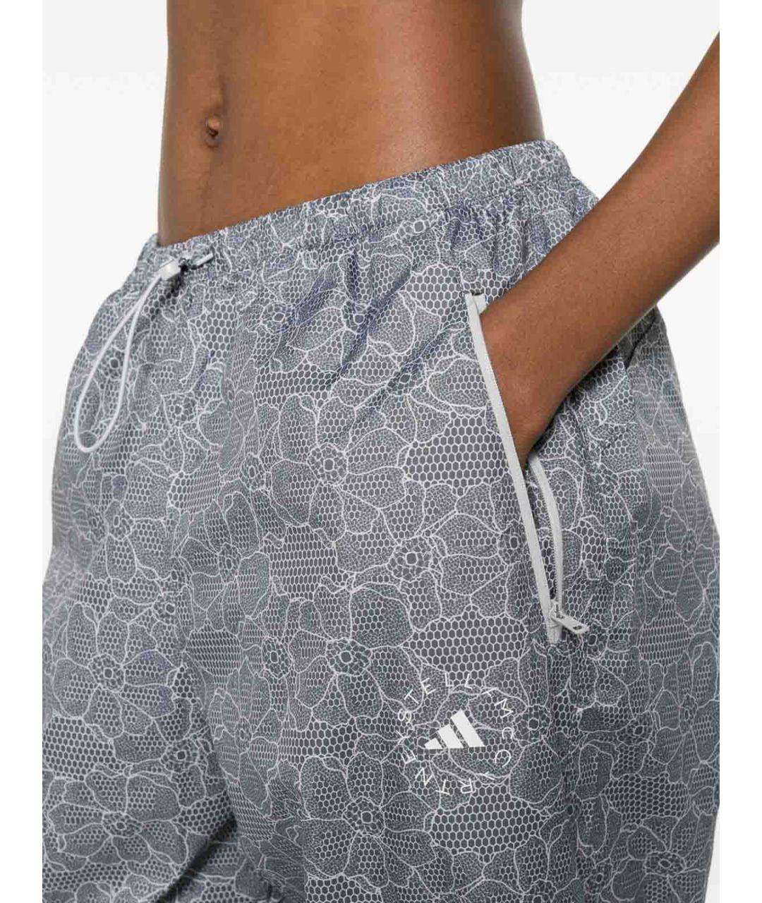 ADIDAS BY STELLA MCCARTNEY Серые полиэстеровые спортивные брюки и шорты, фото 3