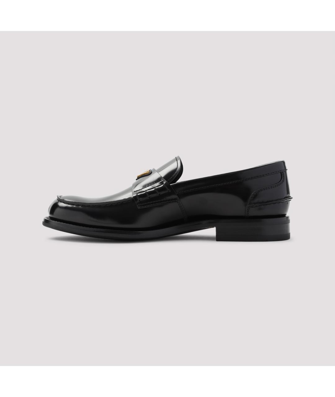 PRADA Черные кожаные лоферы, фото 2