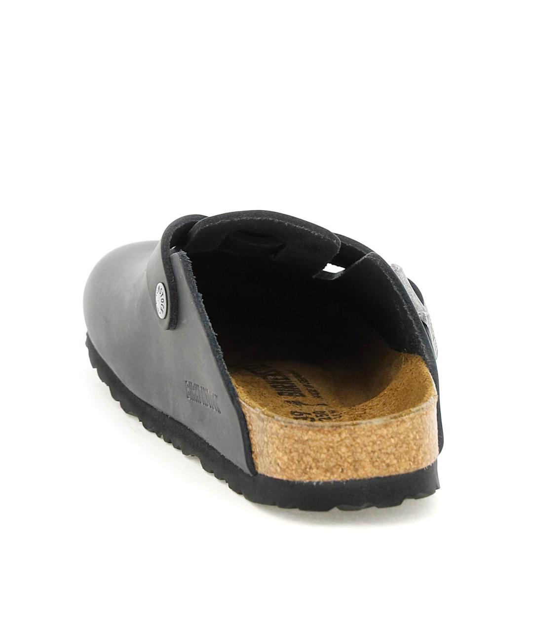 BIRKENSTOCK Черные кожаные мюли, фото 3