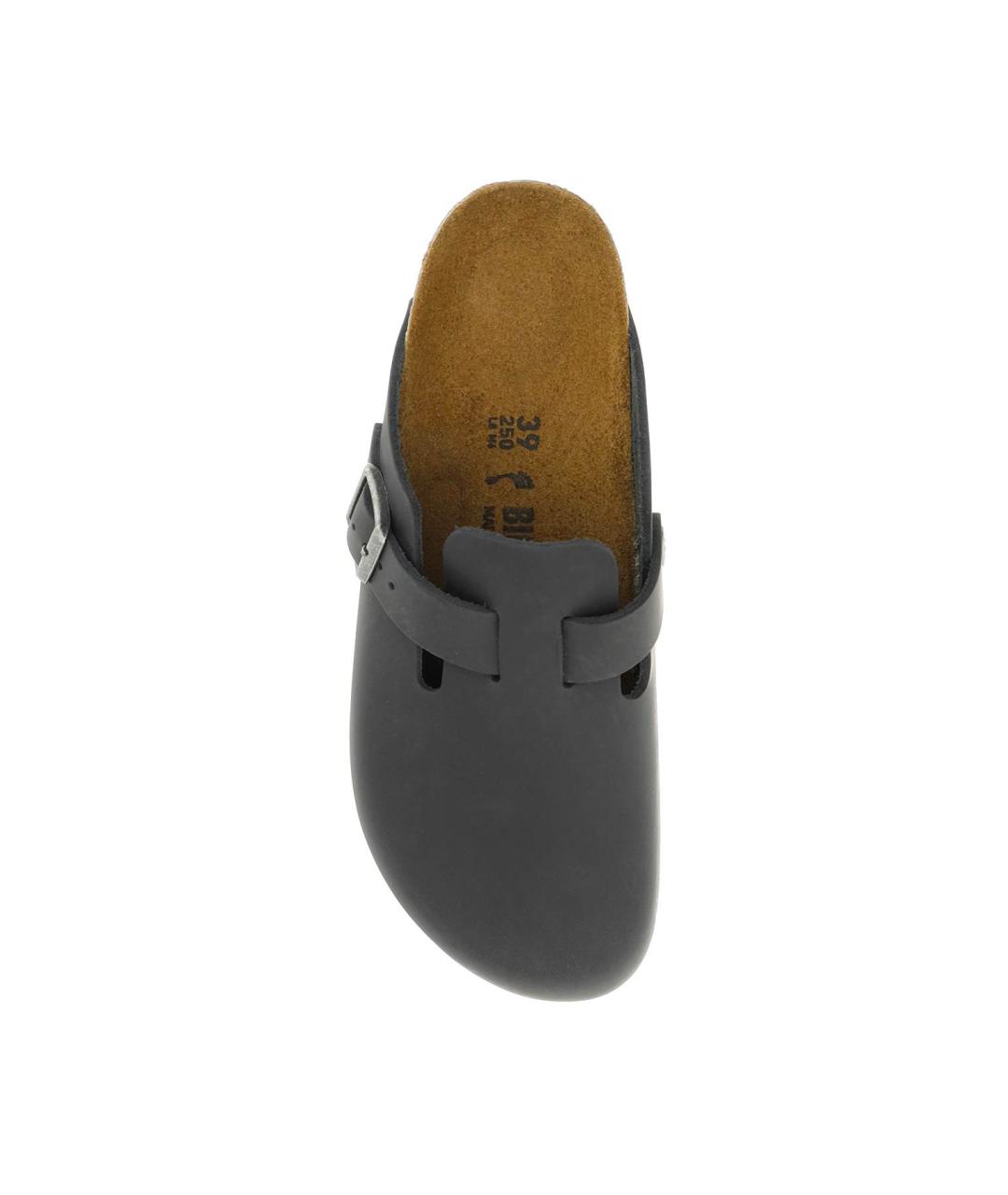 BIRKENSTOCK Черные кожаные мюли, фото 2