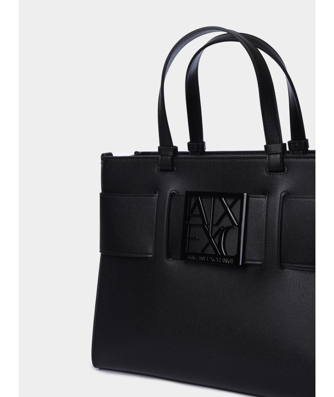 ARMANI EXCHANGE Черная сумка тоут, фото 3
