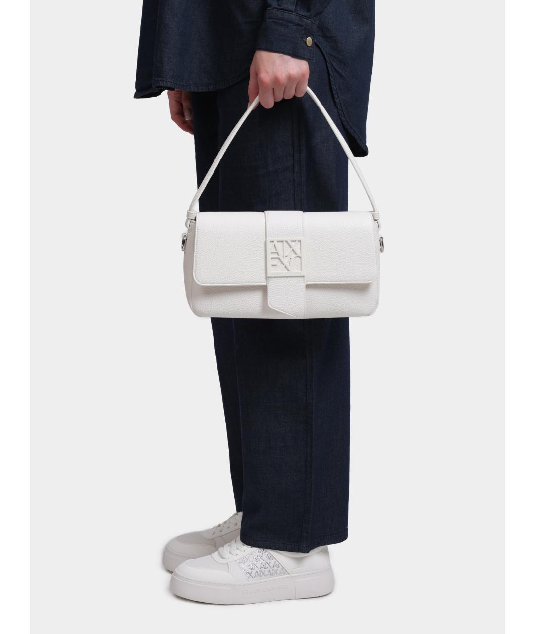 ARMANI EXCHANGE Белая сумка через плечо, фото 2
