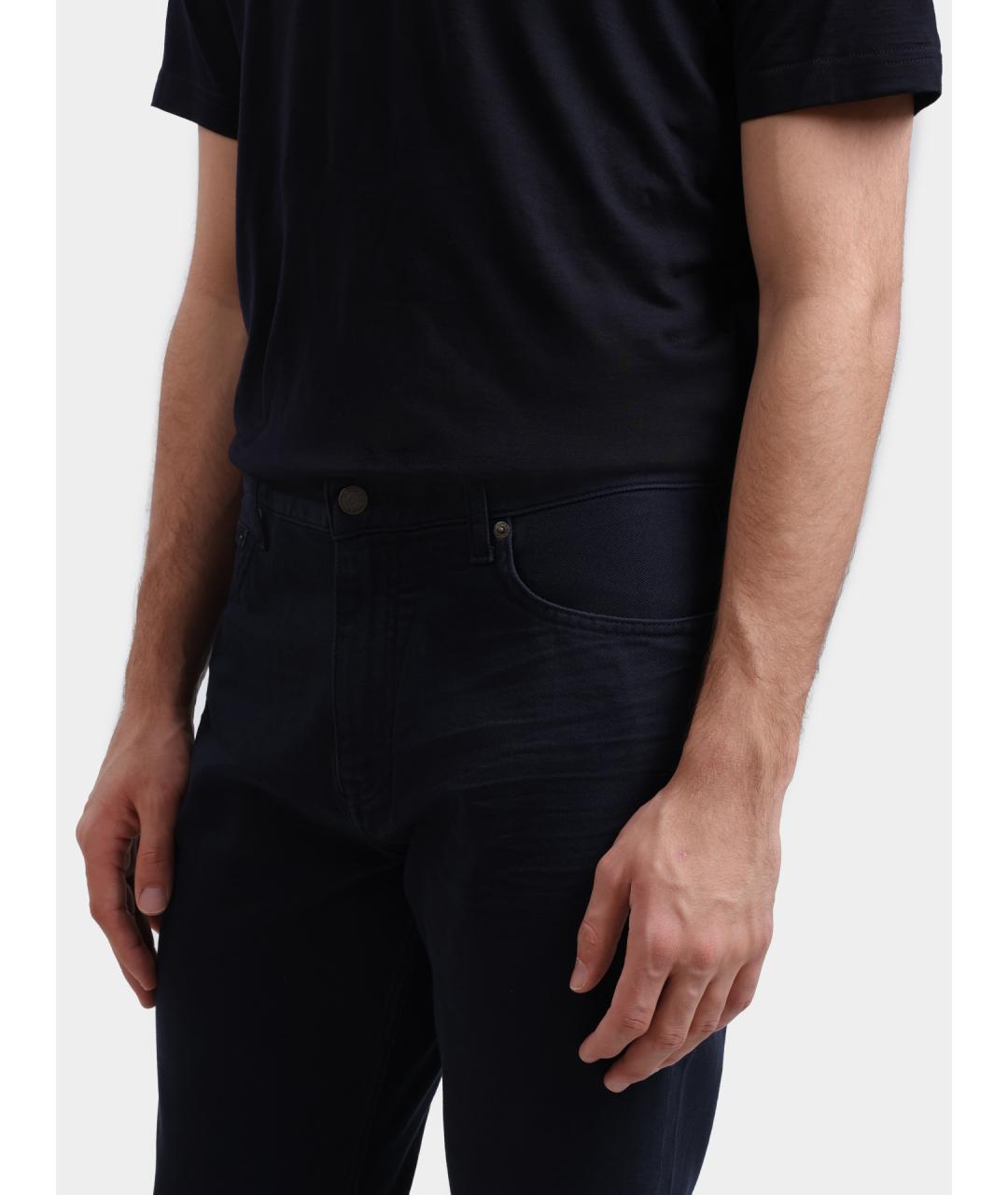 TOMMY HILFIGER Темно-синие хлопковые повседневные брюки, фото 4