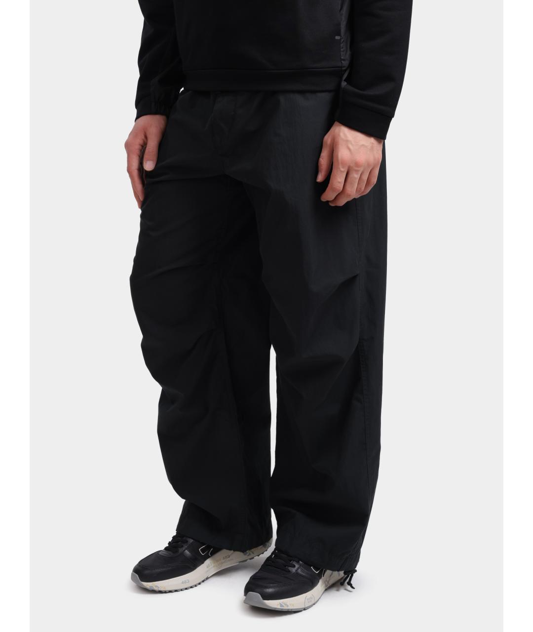CALVIN KLEIN Черные хлопковые повседневные брюки, фото 3
