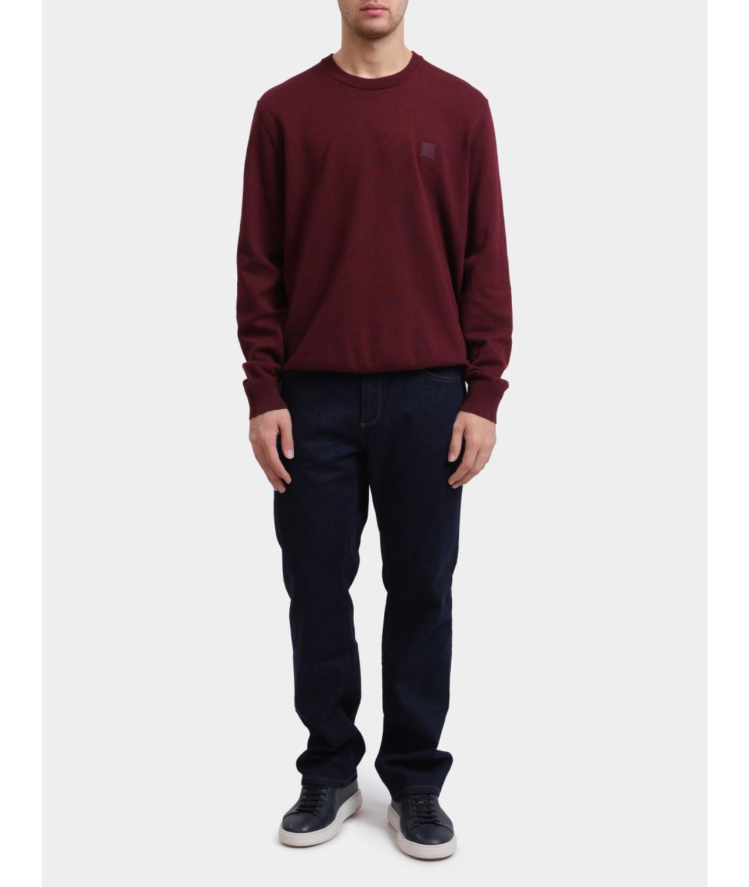 HUGO BOSS Бордовый джемпер / свитер, фото 2