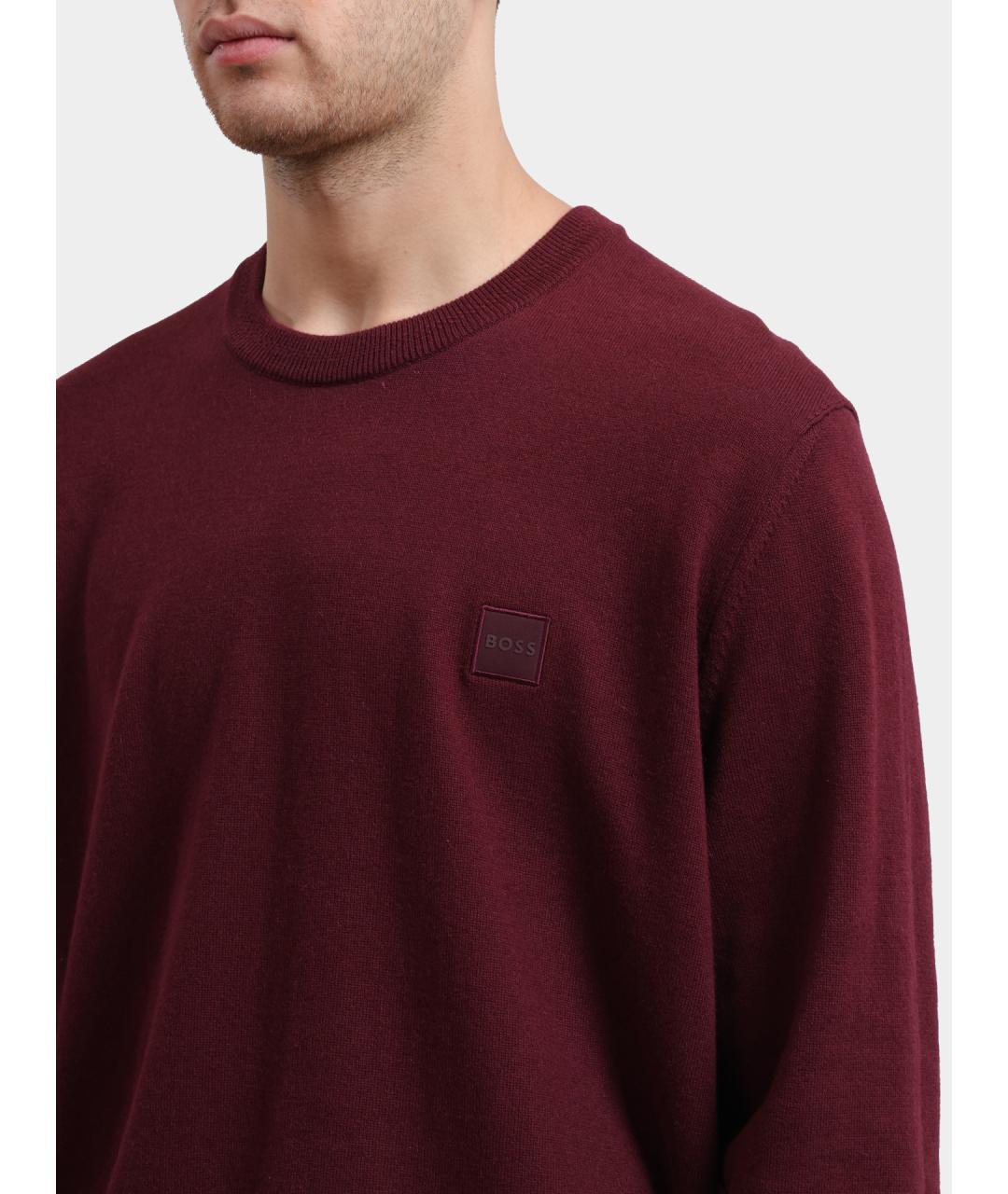 HUGO BOSS Бордовый джемпер / свитер, фото 4