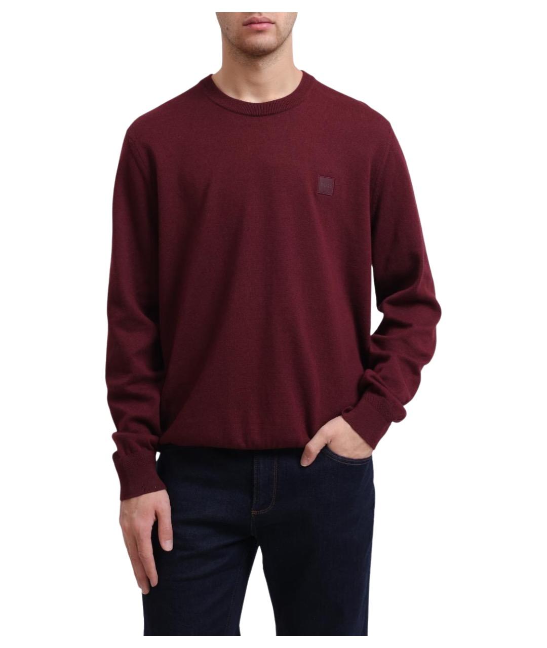 HUGO BOSS Бордовый джемпер / свитер, фото 1