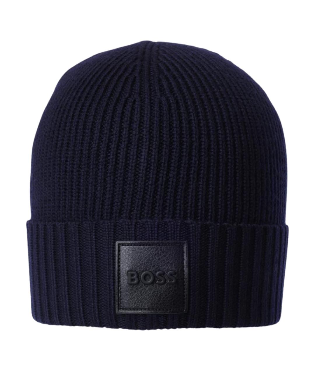 HUGO BOSS Темно-синяя шапка, фото 1