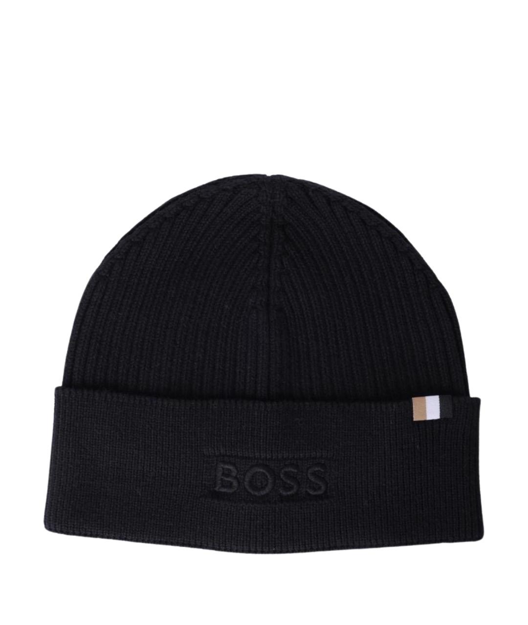 HUGO BOSS Черная шапка, фото 1