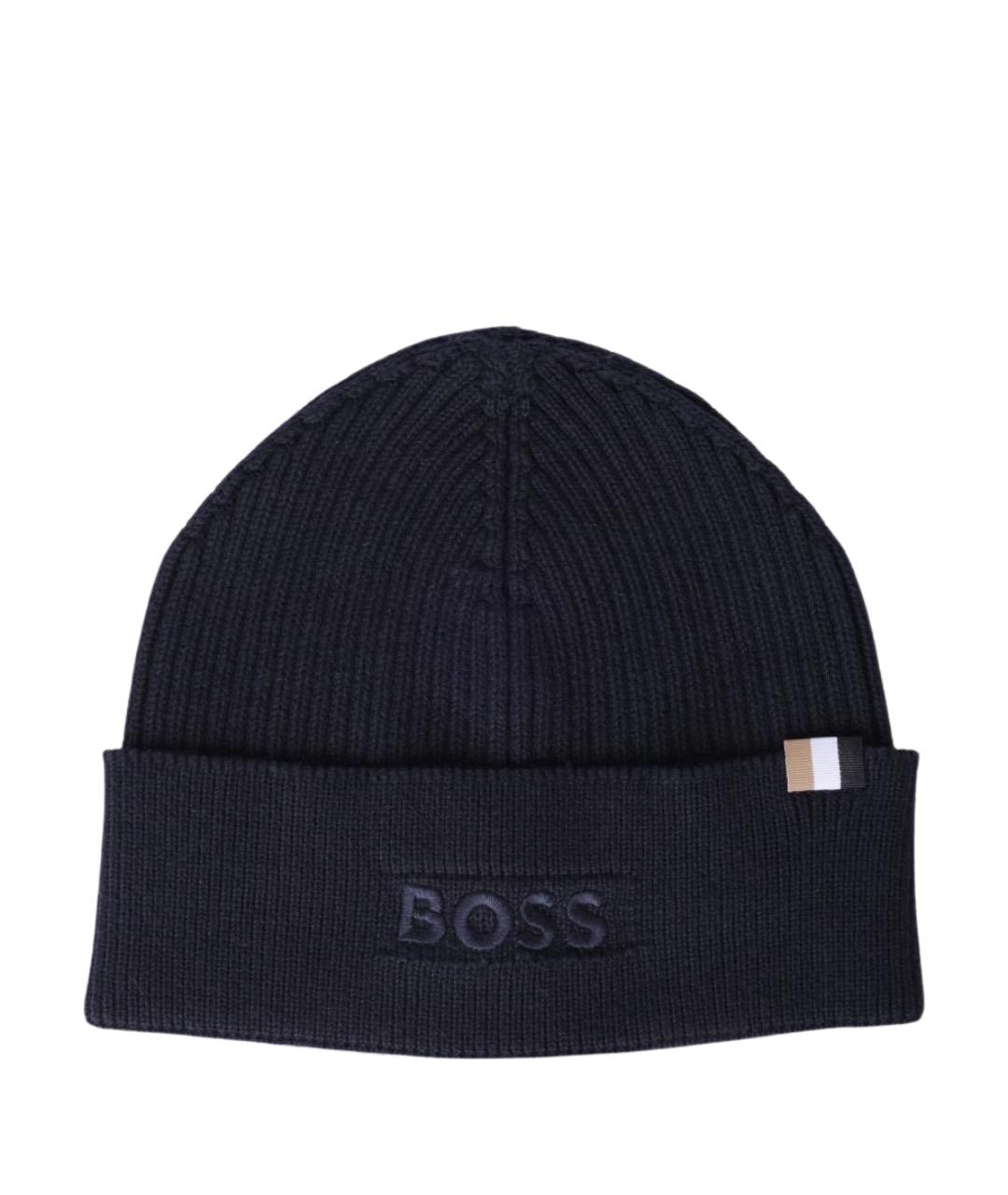 HUGO BOSS Темно-синяя шапка, фото 1