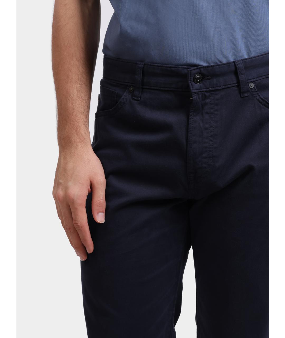 HUGO BOSS Темно-синие повседневные брюки, фото 4