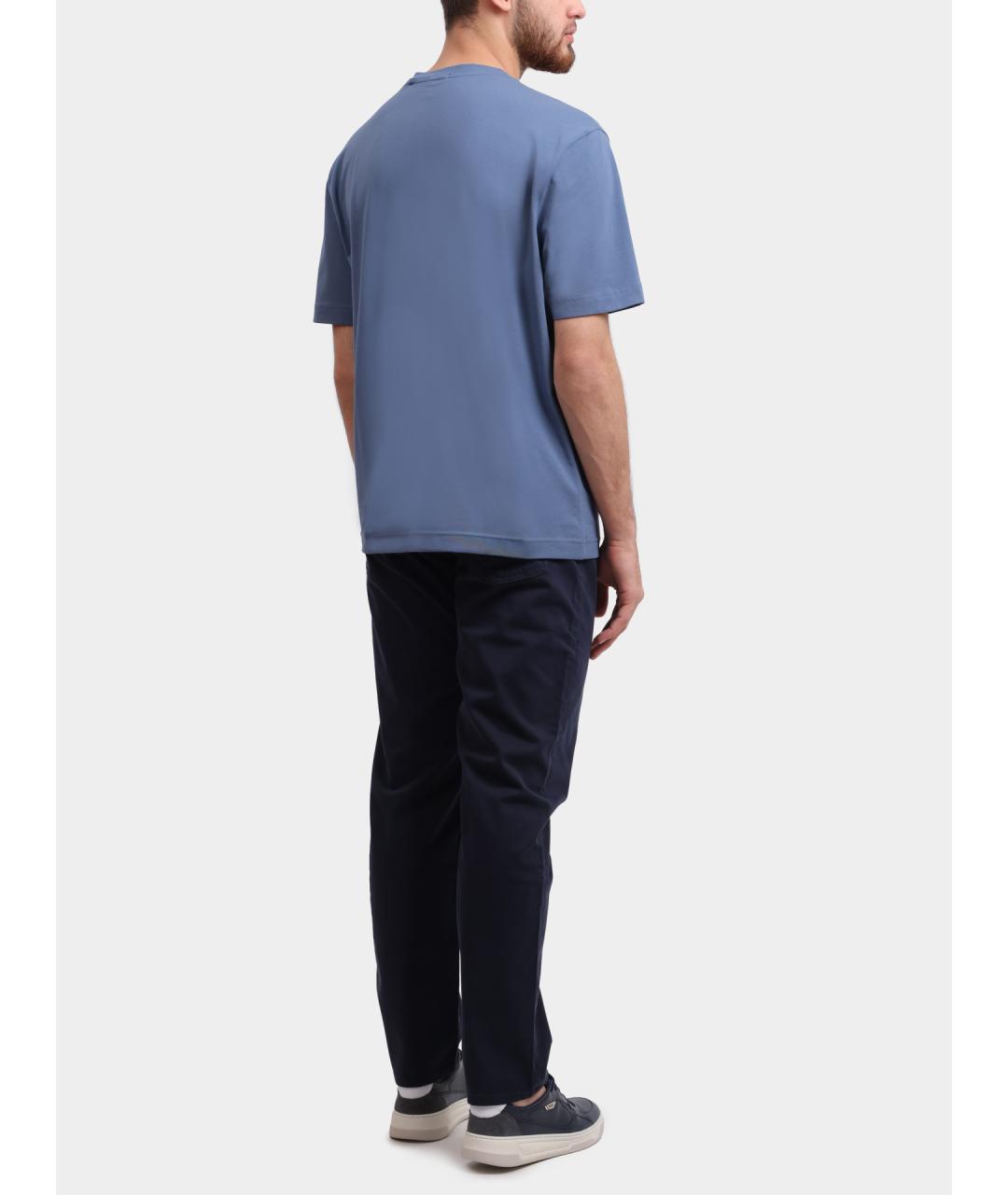 HUGO BOSS Темно-синие повседневные брюки, фото 5