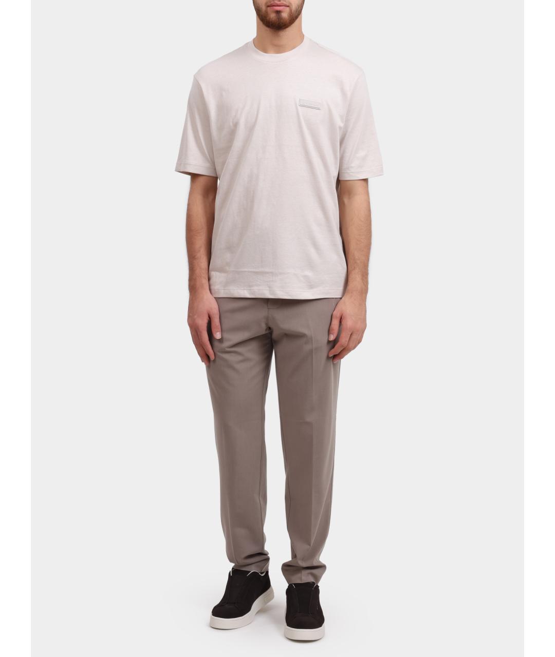 ARMANI EXCHANGE Серые повседневные брюки, фото 2