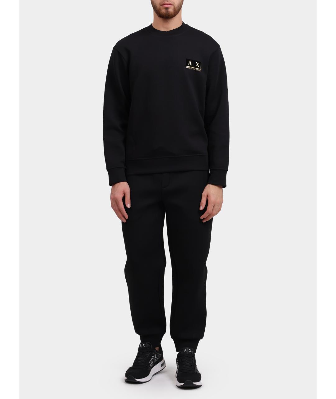 ARMANI EXCHANGE Черные повседневные брюки, фото 2