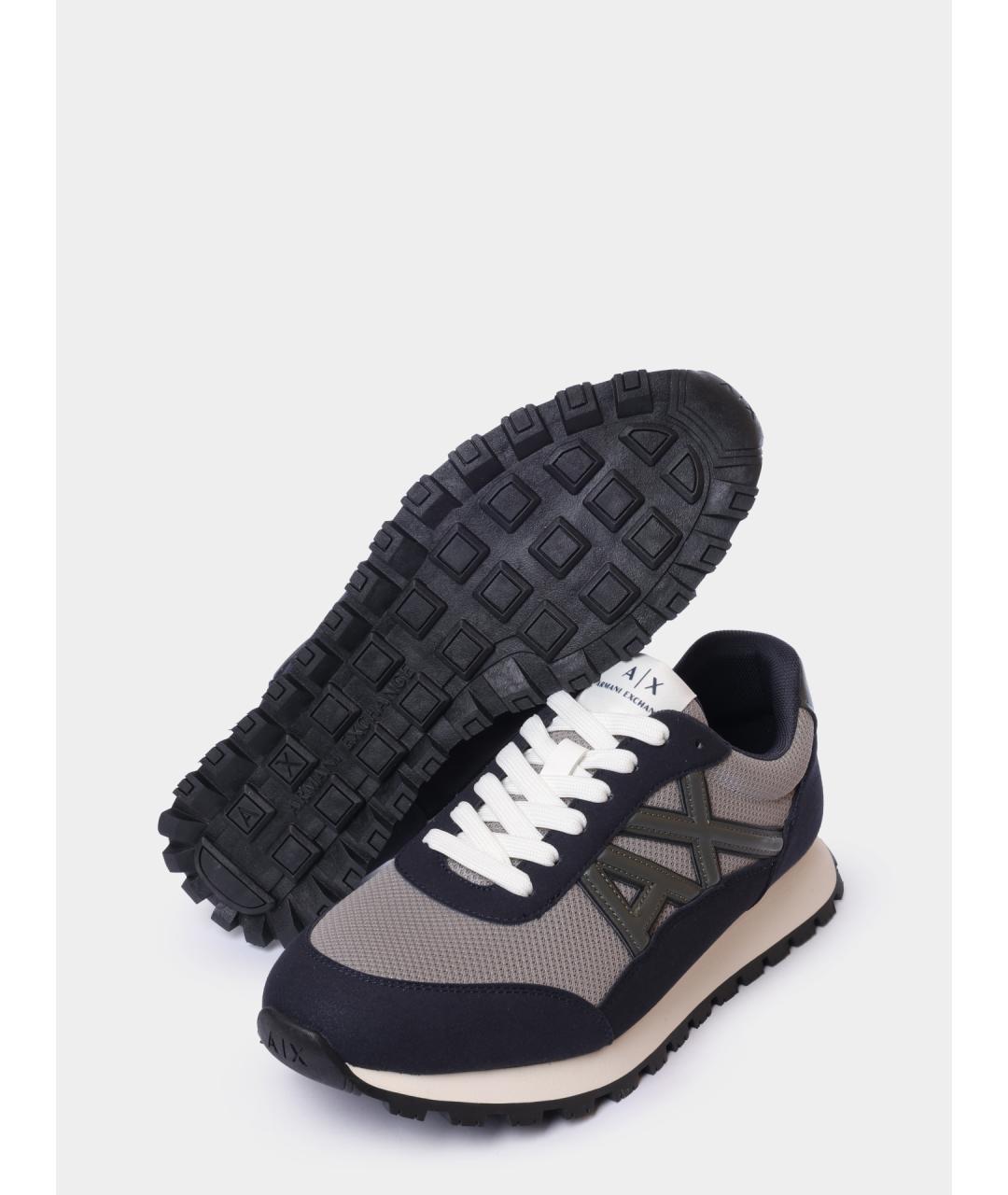 ARMANI EXCHANGE Серые низкие кроссовки / кеды, фото 4