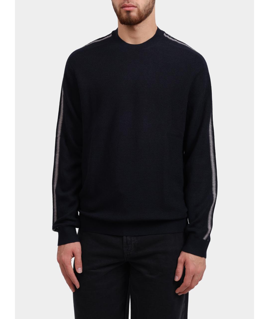 ARMANI EXCHANGE Темно-синий джемпер / свитер, фото 2