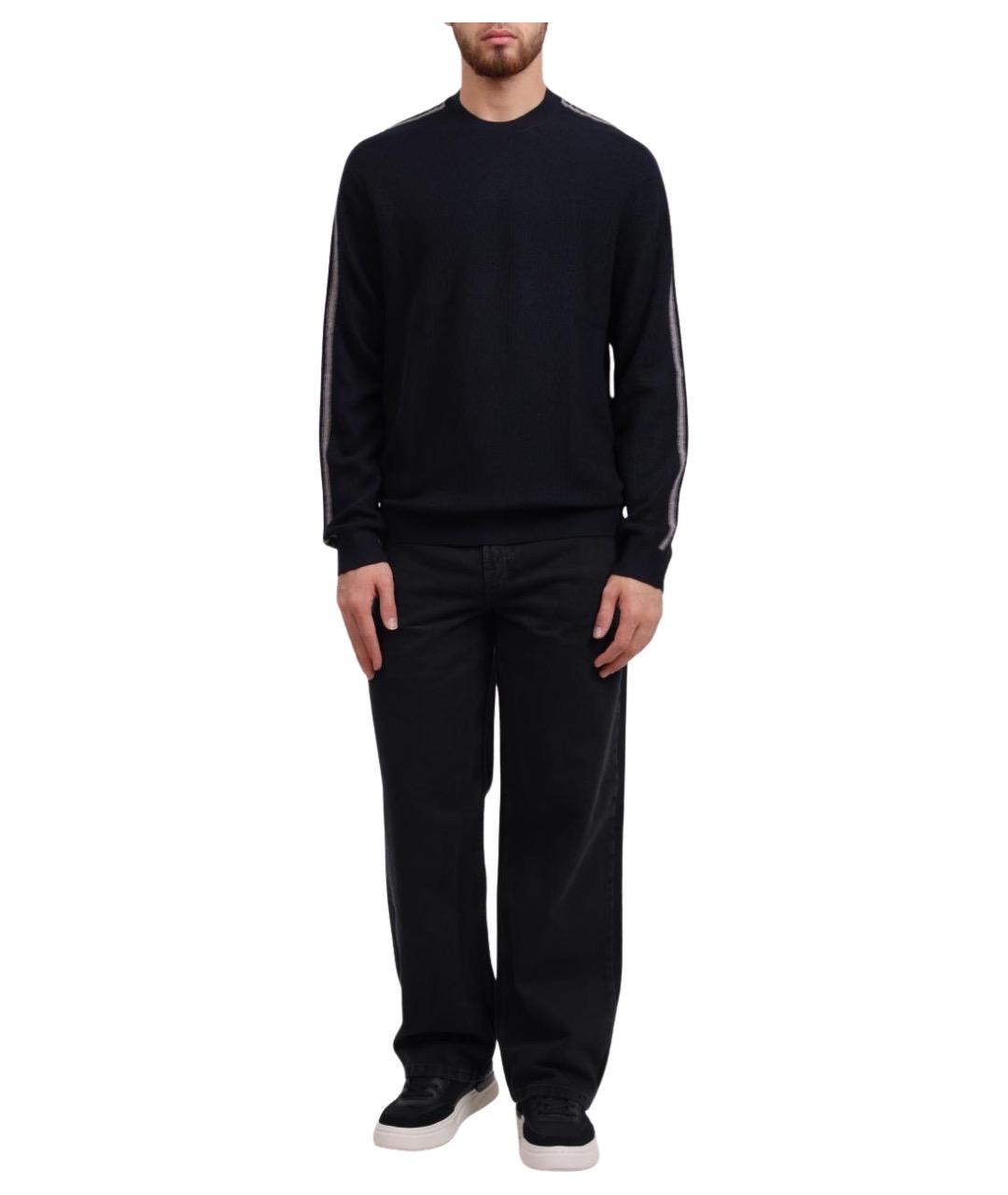 ARMANI EXCHANGE Темно-синий джемпер / свитер, фото 1