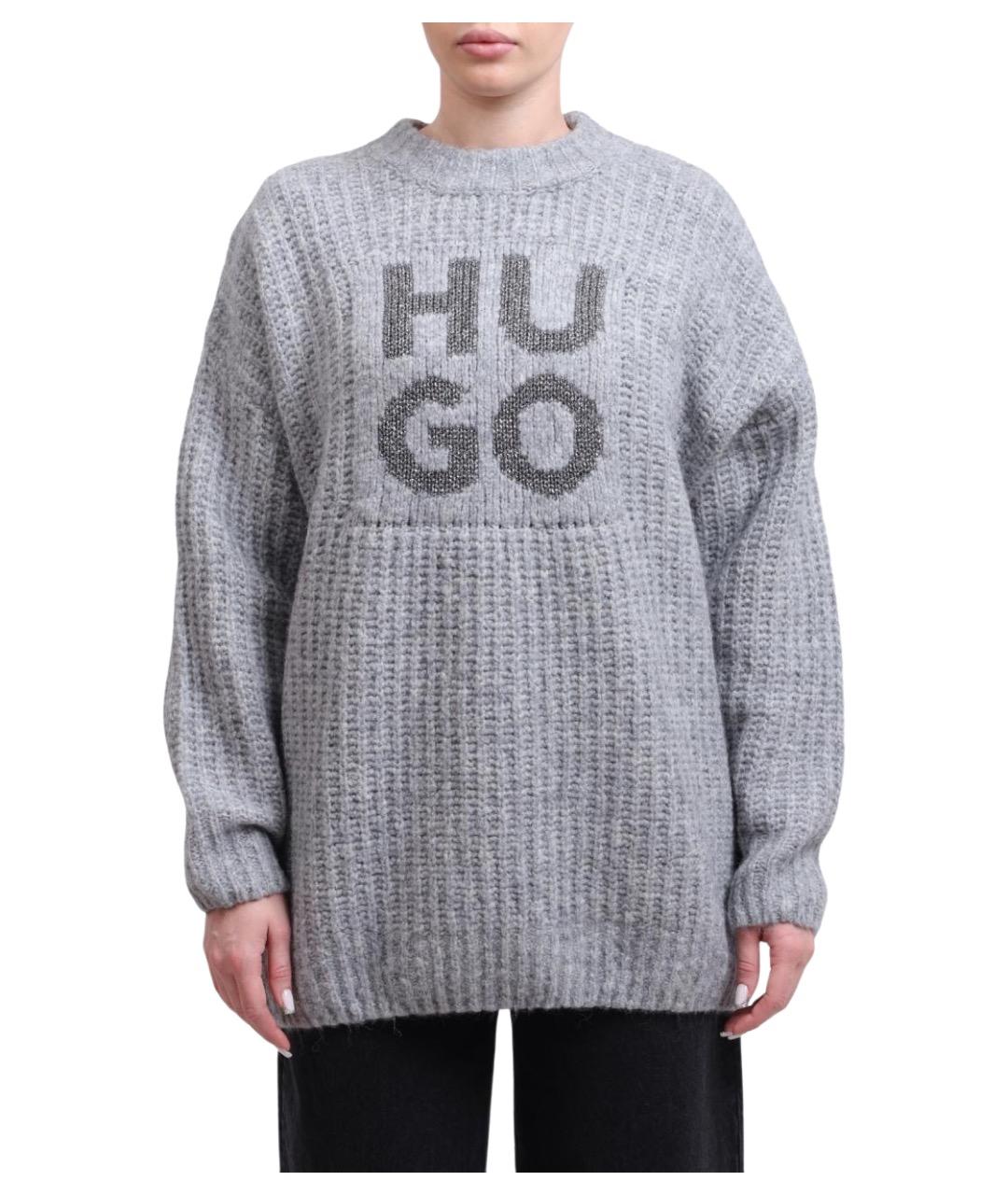 HUGO BOSS Серый джемпер / свитер, фото 1