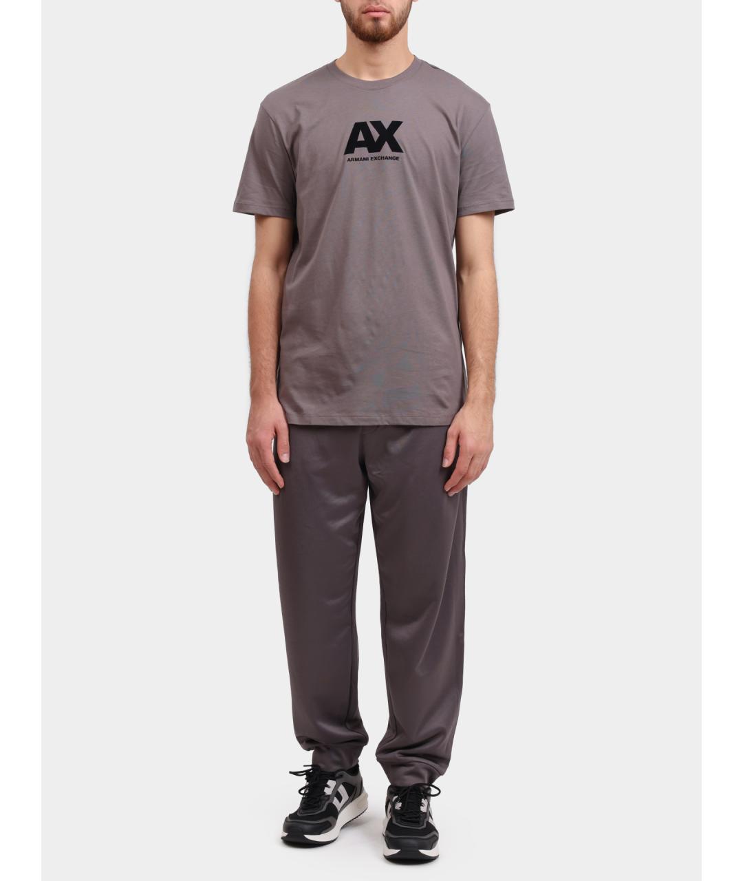 ARMANI EXCHANGE Серые повседневные брюки, фото 2