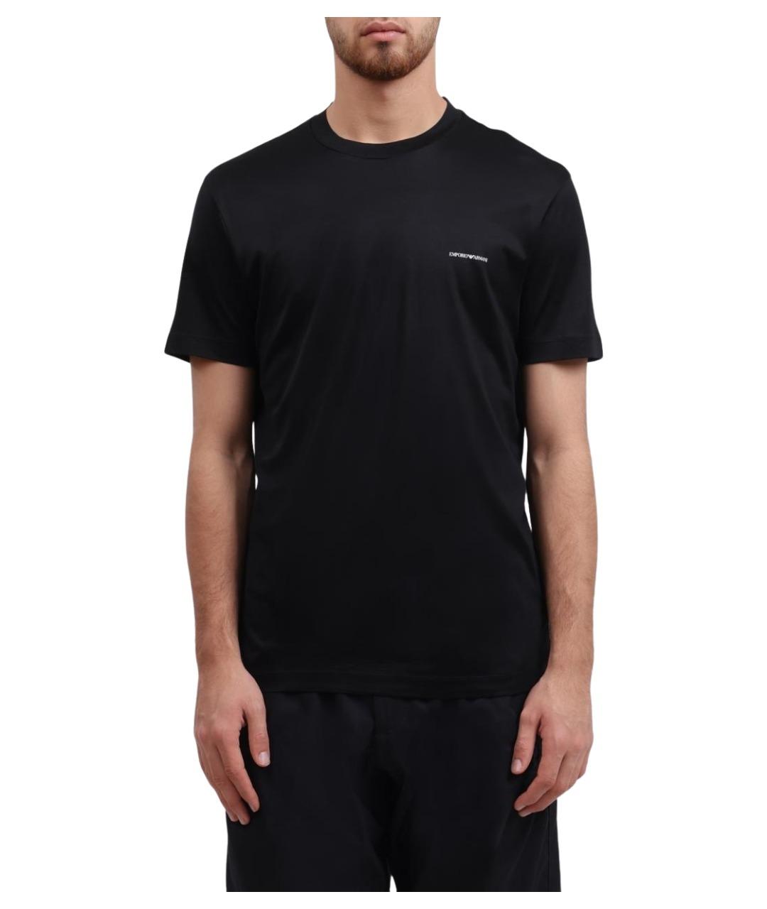 EMPORIO ARMANI Черная футболка, фото 1