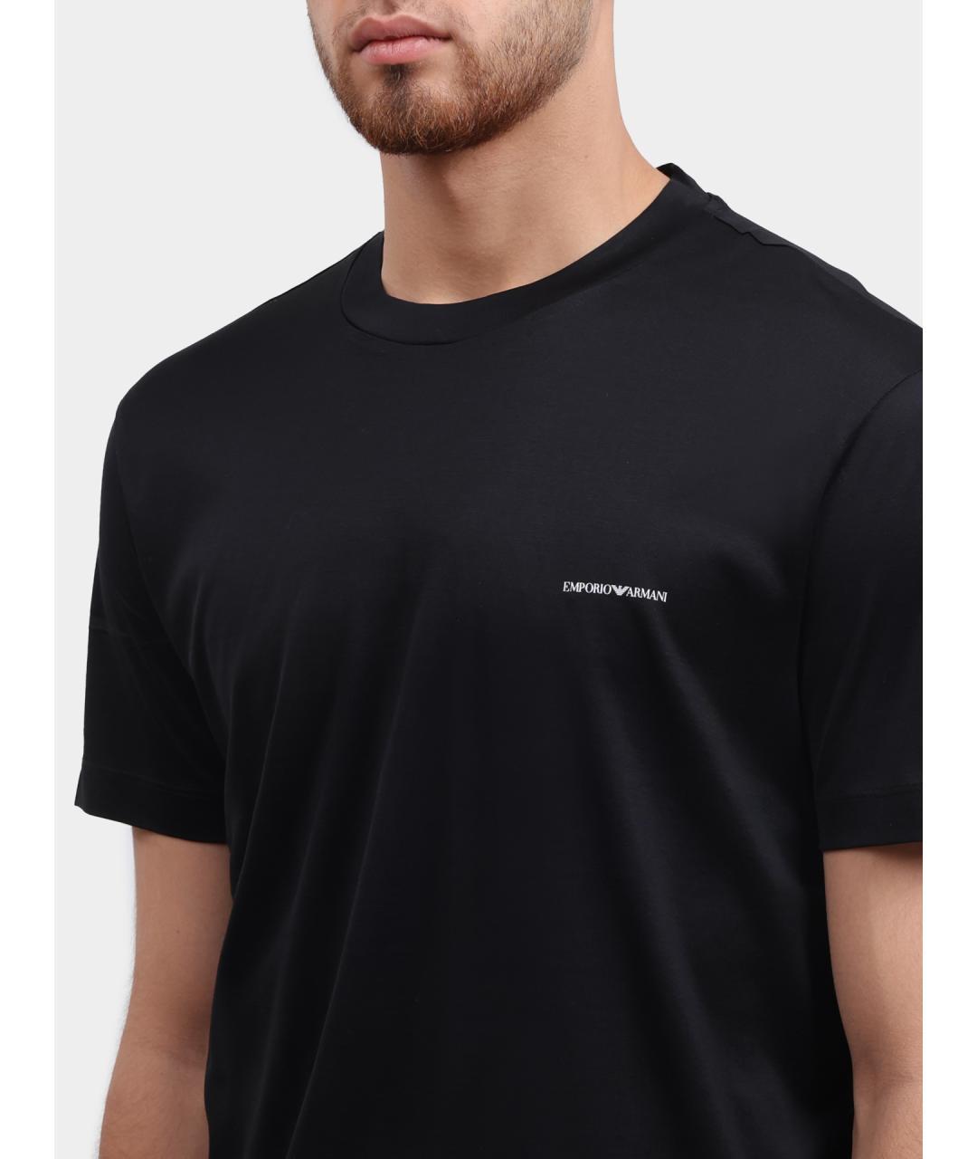 EMPORIO ARMANI Черная футболка, фото 4