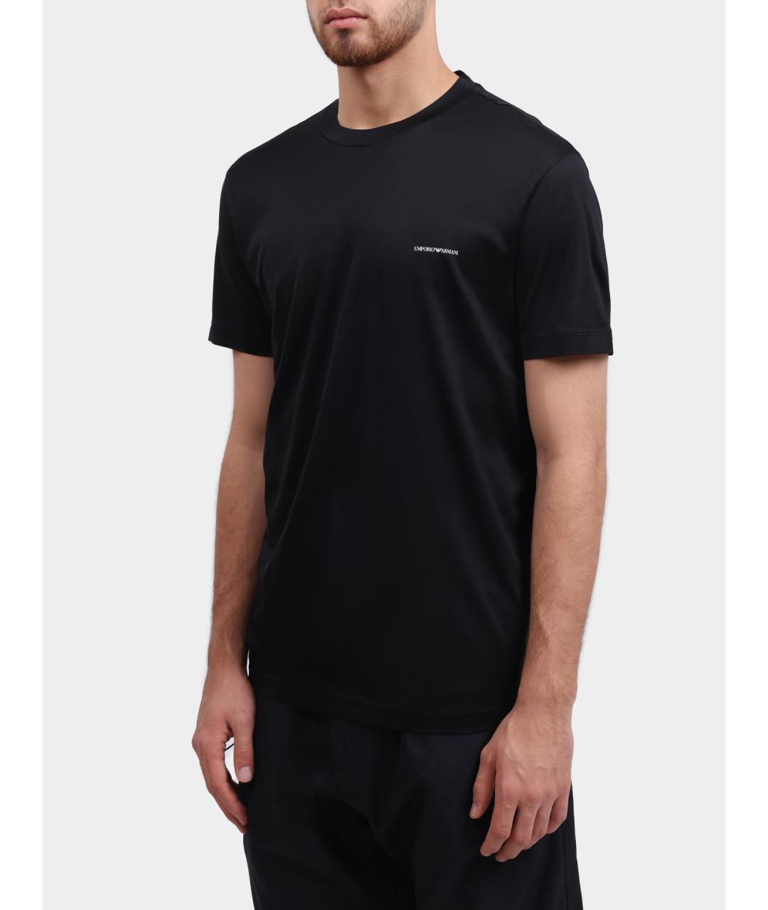 EMPORIO ARMANI Черная футболка, фото 3