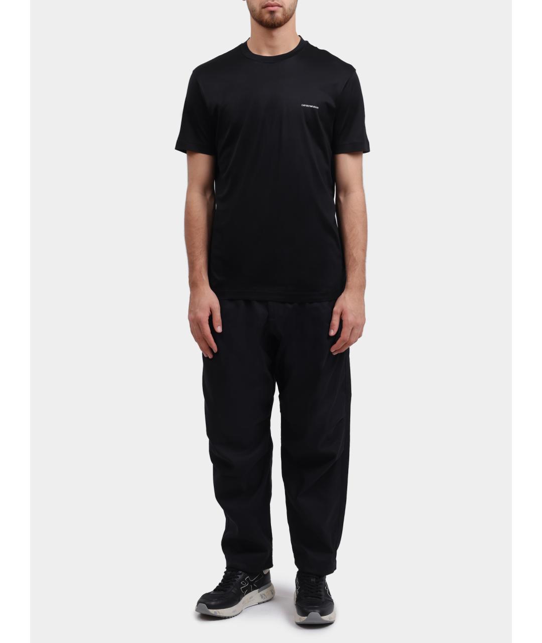 EMPORIO ARMANI Черная футболка, фото 2