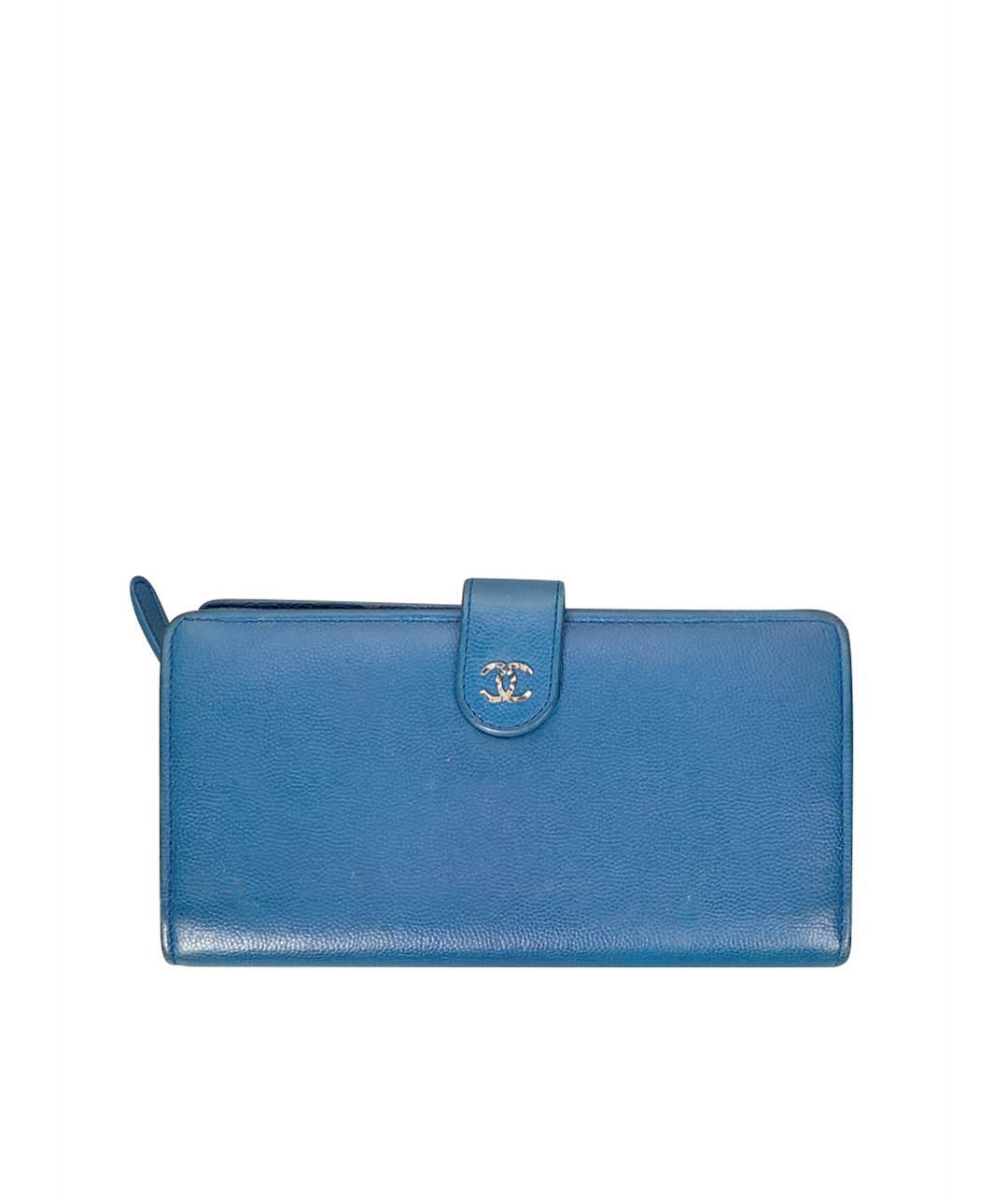 CHANEL PRE-OWNED Голубой кожаный кошелек, фото 1