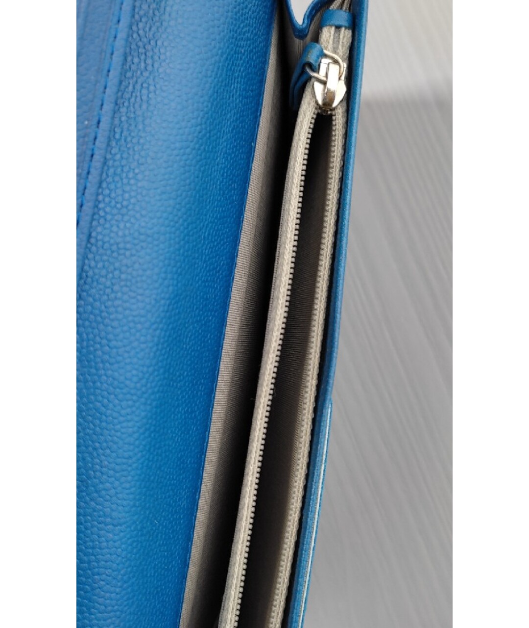 CHANEL PRE-OWNED Голубой кожаный кошелек, фото 5