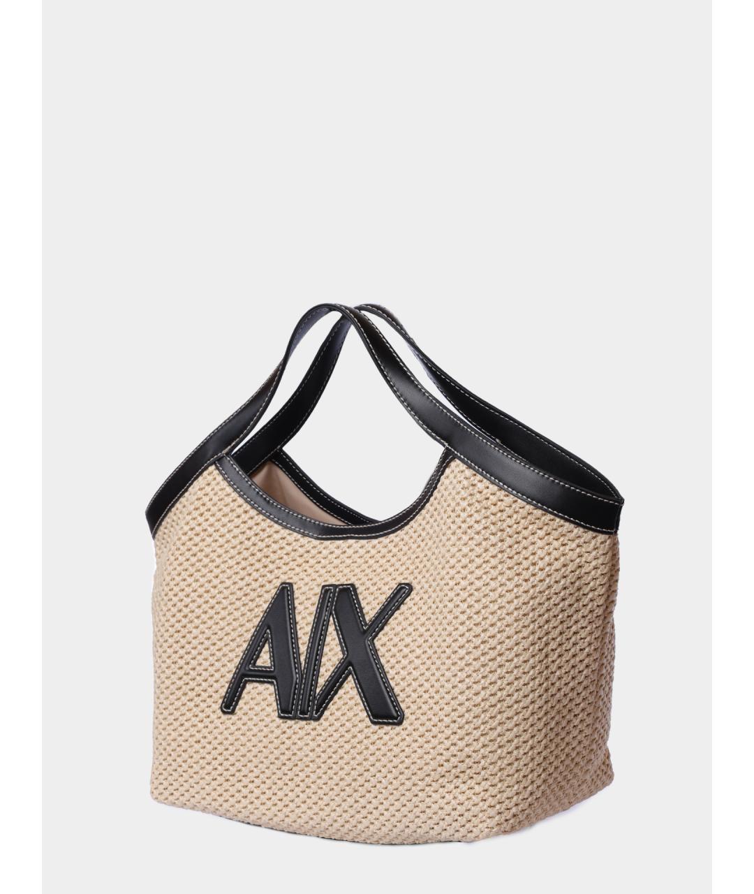 ARMANI EXCHANGE Бежевая сумка тоут, фото 3